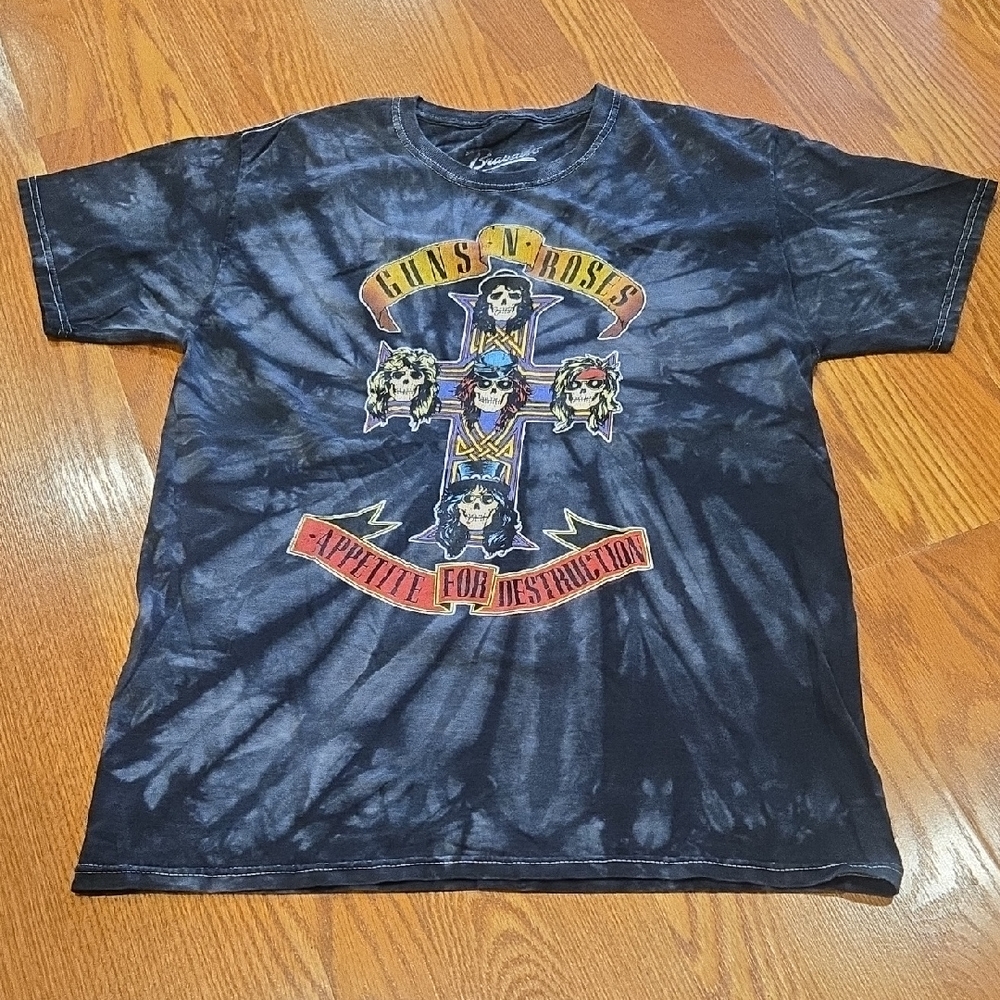 Bravado Guns N Roses Black And Gray Cotton T-Shirt